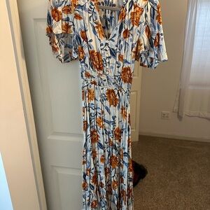 Floral Print Maxi Dress